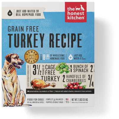 The Honest Kitchen Grain Free Turkey Dog Food Recipe