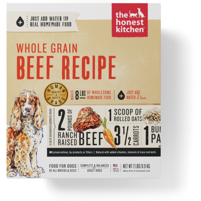 The Honest Kitchen Whole Grain Beef Dog Food Recipe