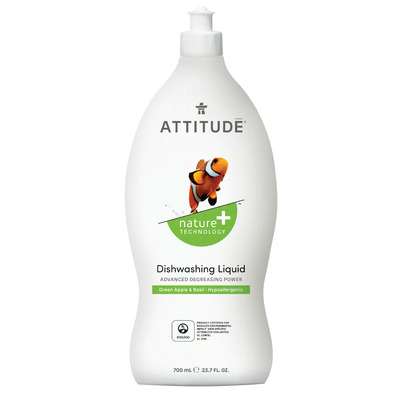 ATTITUDE Nature+ Dishwashing Liquid Green Apple & Basil