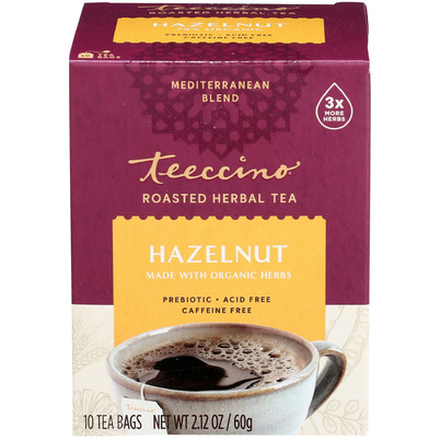 Teeccino Herbal Tea Hazelnut Roasted