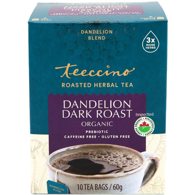 Teeccino Dandelion Dark Roast Roasted Herbal Tea