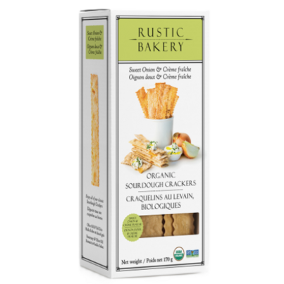 Rustic Bakery Organic Sourdough Crackers Sweet Onion