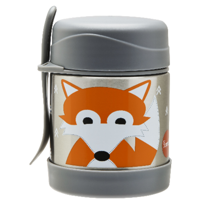3 Sprouts Stainless Steel Food Jar Fox