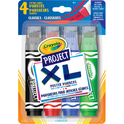 Crayola Project XL Poster Markers Classic Colours
