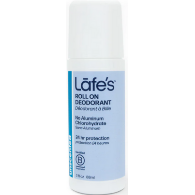 Lafe's Unscented Roll-On Deodorant With Witch Hazel & Aloe
