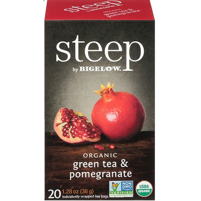 Steep By Bigelow Organic Green Tea With Pomegranate