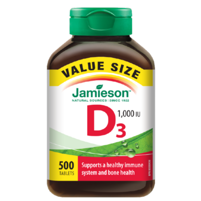 Jamieson Vitamin D3 1,000 IU Value Size