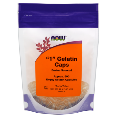 NOW Foods Empty Gelatin Capsules 1