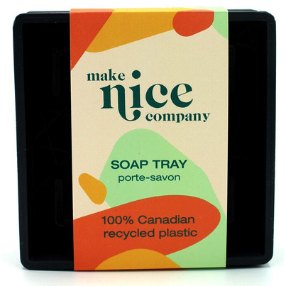 Make Nice Company Soap Tray Black