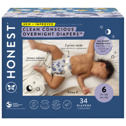 The Honest Company Club Box Overnight Diapers Cozy Cloud And Star Signs