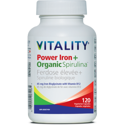 Vitality Power Iron + Organic Spirlulina