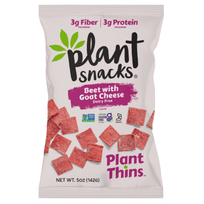 Plant Snacks Plant Thins Beet With Vegan Goat Cheese