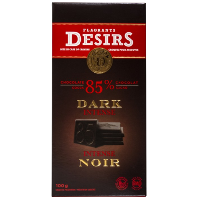 Flagrants Desirs Premium Dark Chocolate Bar (85% Cocoa)