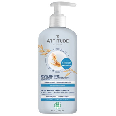 ATTITUDE Sensitive Skin Body Lotion Extra Gentle Unscented