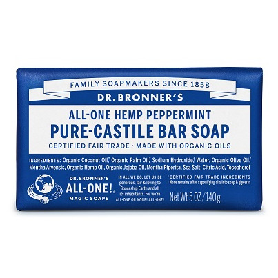 Dr. Bronner's Pure Castile Bar Soap Peppermint