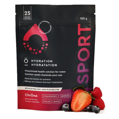 O Hydration Sport ChrOno With Electrolytes Strawberry Berries