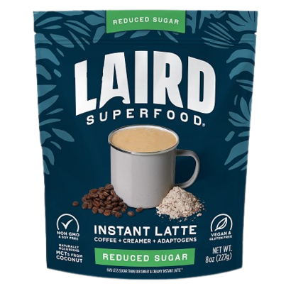 Laird Superfood Reduced Sugar Instant Latte With Adaptogens