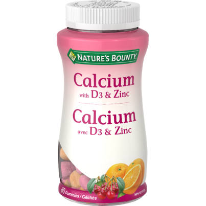 Nature's Bounty Calcium With D3 & Zinc Gummies
