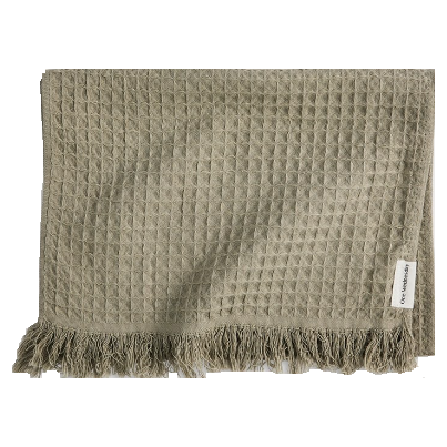 One Wednesday Hand Towel Olive Grey