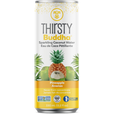 Thirsty Buddha Sparkling Coconut Water With Pineapple