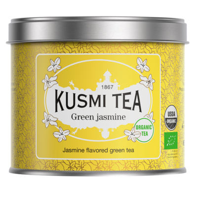 KUSMI TEA Organic Green Tea Jasmine