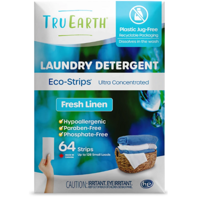 Tru Earth Platinum Eco-Strips Laundry Detergent Fresh Linen