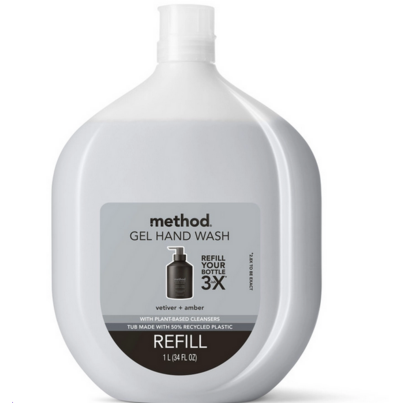 Method Gel Hand Wash Refill Vetiver Amber