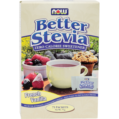NOW BetterStevia Extract Packets French Vanilla