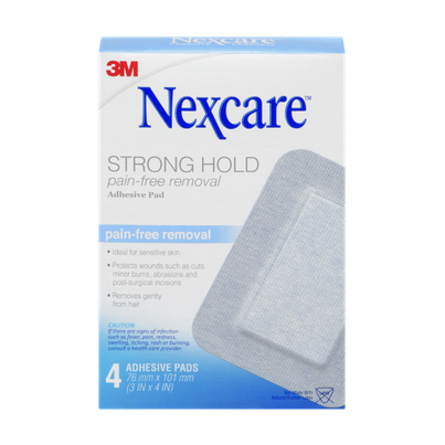 Nexcare Strong Hold Pain-Free Removal Adhesive Pads