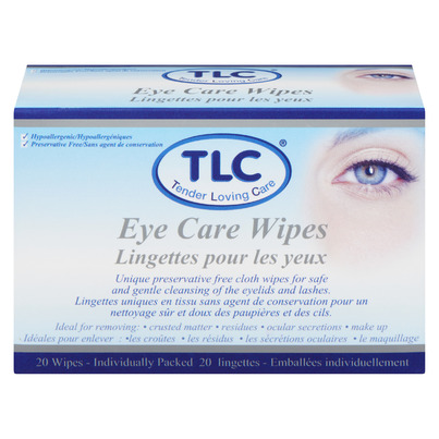 TLC Tender Loving Care Eye Care Wipes Adults