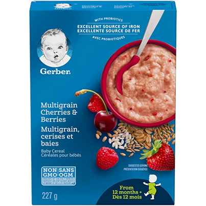 Gerber Multigrain Cherries & Berries Baby Cereal