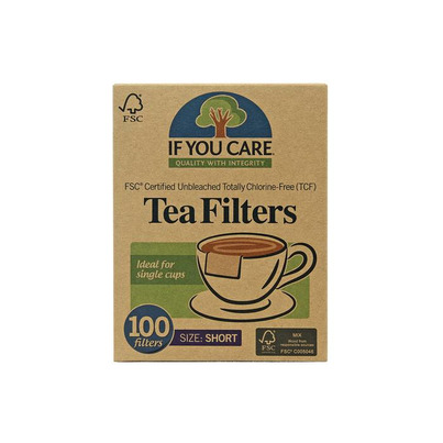 If You Care Unbleached Tea Filters Short