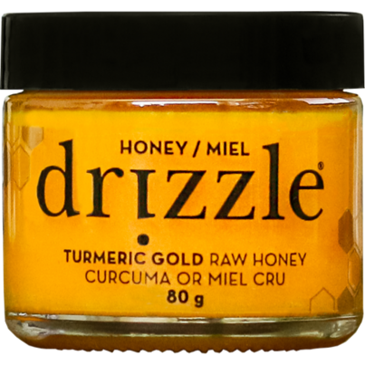 Drizzle Honey Turmeric Gold Raw Honey