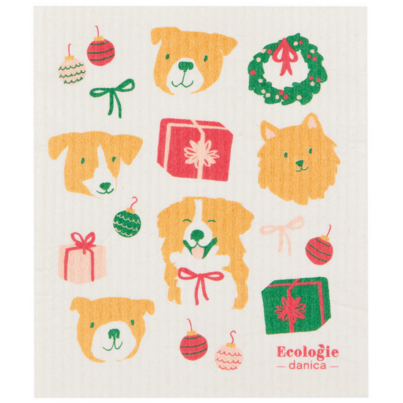 Danica Swedish Spongecloth Holiday Hounds