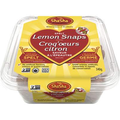 ShaSha Co. Organic Spelt Lemon Snaps