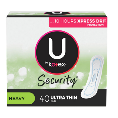 U By Kotex Security Ultra Thin Pads Heavy
