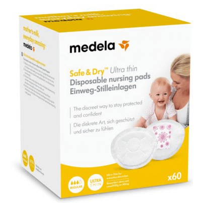 Medela Safe & Dry Ultra Thin Disposable Nursing Pads Medium Pack
