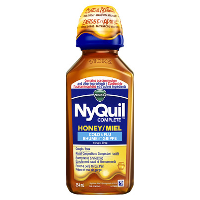 Vicks NyQuil Complete Cold & Flu Liquid Honey