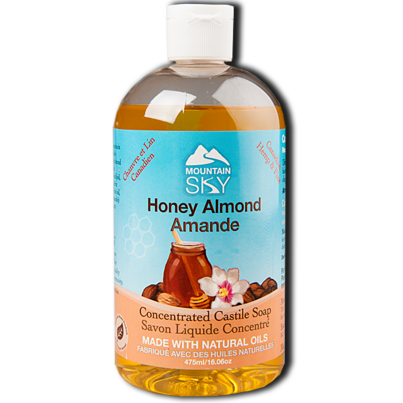 Mountain Sky Honey-Almond Castile Liquid Soap