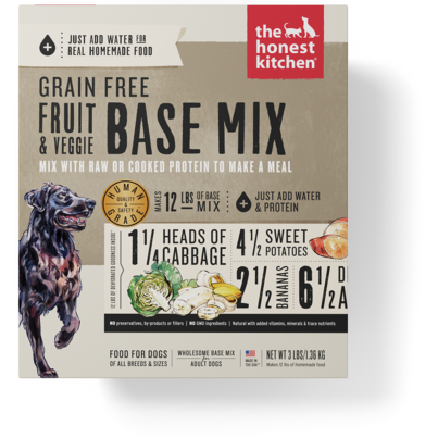 The Honest Kitchen Grain Free Fruit & Veggie Base Mix Recipe For Dogs