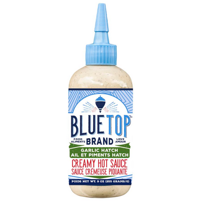 Blue Top Brand Garlic Hatch Hot Sauce