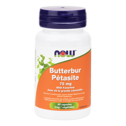 NOW Foods Butterbur 75mg With Feverfew