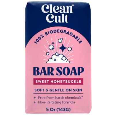 Cleancult Bar Soap Sweet Honeysuckle