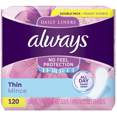 Always Thin Daily Liners Regular