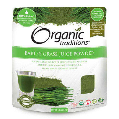 Organic Traditions Barley Grass Juice Powder