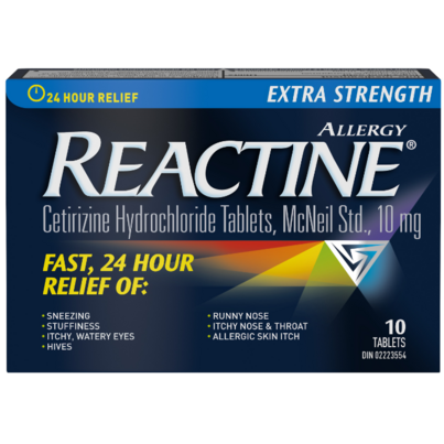 Reactine Extra Strength 10 Tablets