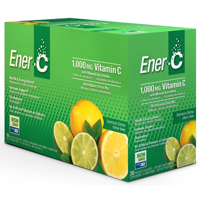 Ener-Life Ener-C 1,000mg Vitamin C Drink Mix Lemon Lime