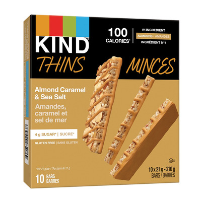 KIND Thins Bars Almond Caramel & Sea Salt