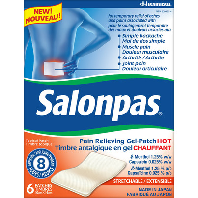 Salonpas Pain Relieving Gel Patch Hot