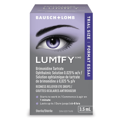 Bausch & Lomb Lumify Redness Reliever Eye Drops Trial Size